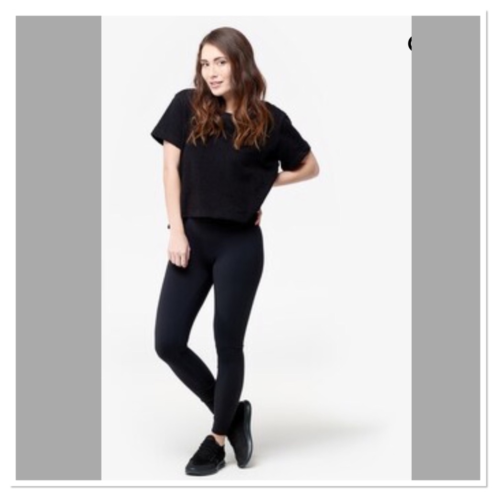 Sam Edelman Black Destructed Short-Sleeve Top - Picture 3 of 8